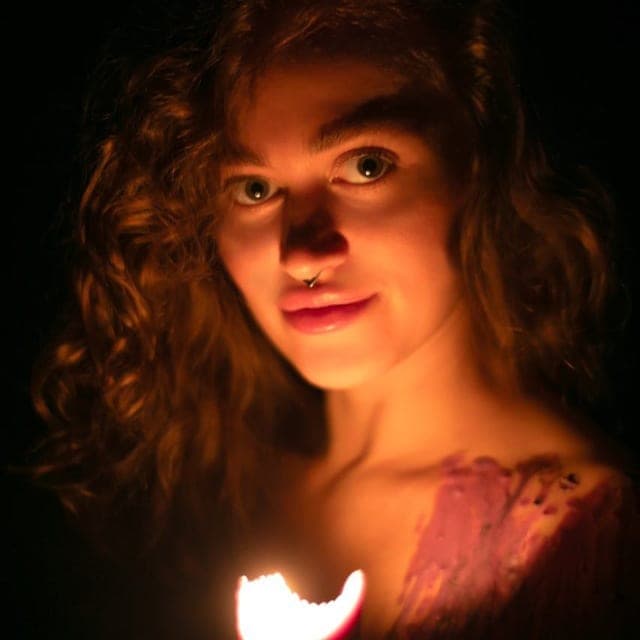 Olga Bevz — sexologist and candlemaker, founder of SenseMe Waxplay, in her Lisbon workshop