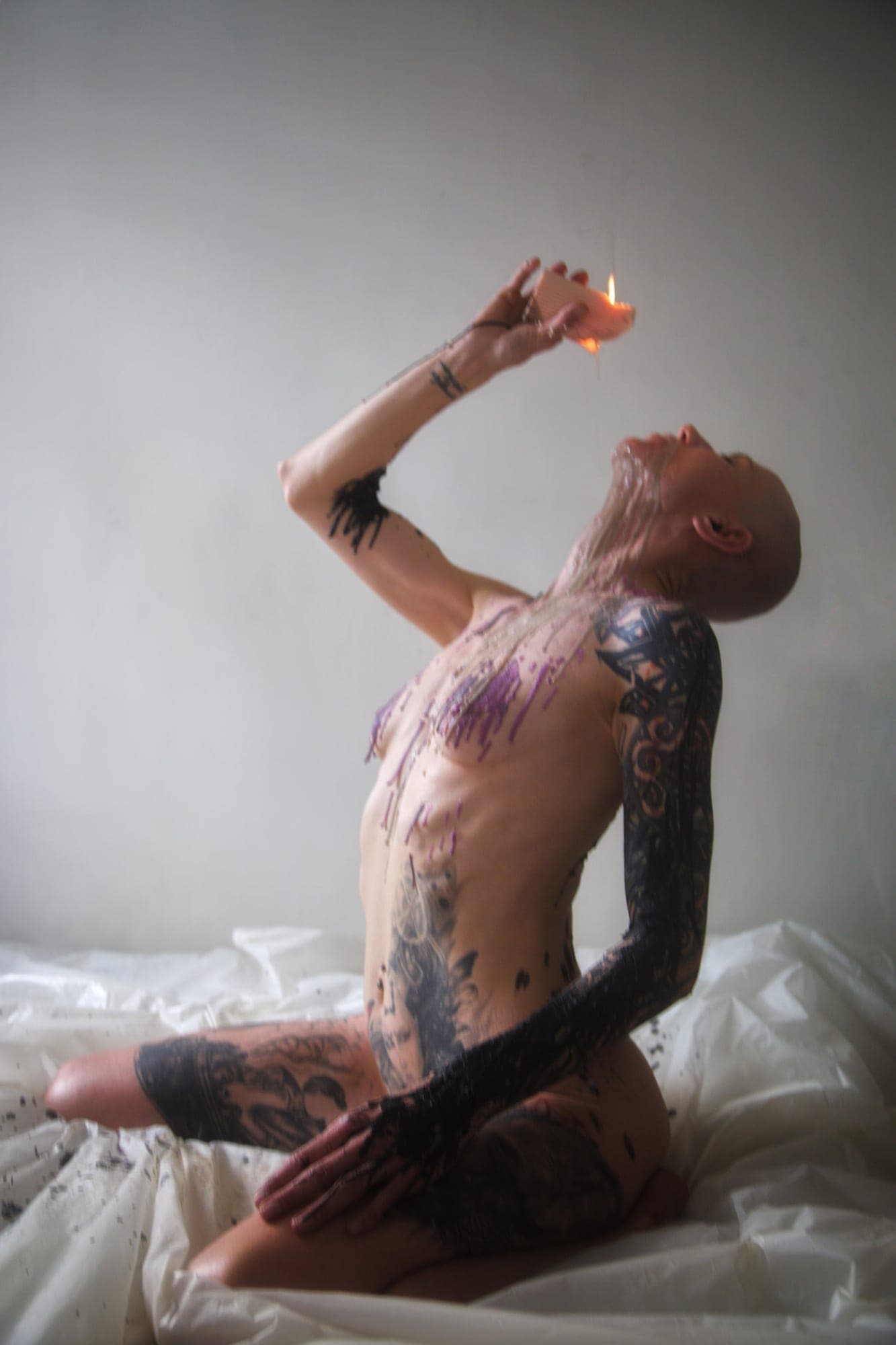 Wax play mood and ambiance — candle light and calm