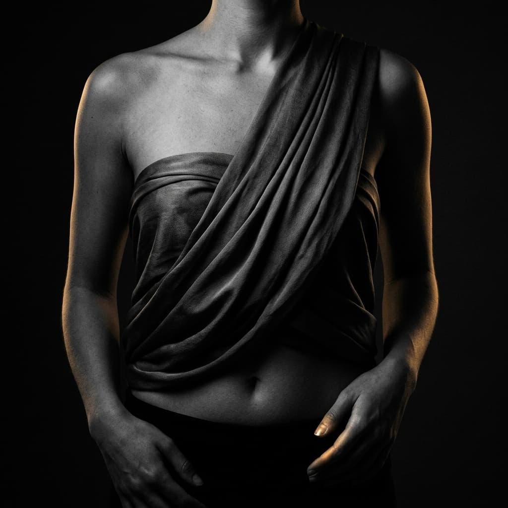 Human front torso anatomy for wax play safety